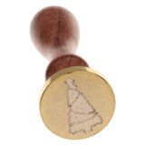 Maxbell Initial Sealing Wax Seal Stamp Coin Xmas Decorative Tree Design for Card Post Envelope #14