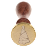 Maxbell Initial Sealing Wax Seal Stamp Coin Xmas Decorative Tree Design for Card Post Envelope #14