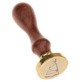 Maxbell Initial Sealing Wax Seal Stamp Coin Xmas Decorative Tree Design for Card Post Envelope #14
