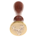 Maxbell Initial Sealing Wax Stamp Wax Seal Wood Handle Metal Head DIY Art Crafts Post Envelope #17