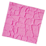 Maxbell 3D Brick Pattern Princess Silicone Fondant Mould Cake Ice Paste Mold Tool 10*10*0.4cm Pink