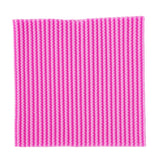 Maxbell 3D Stripes Pattern Silicone Fondant Mould Cake Ice Paste Soap Mold 10cm Pink No-sticky