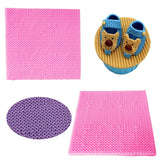 Maxbell Stripes Pattern Silicone Fondant Mould Cake Ice Paste Snack Mold 10cm Pink #2