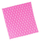 Maxbell Plaid Cake Mold Fondant Mould Cake Decorating Sugarcraft Snack Tool Safe for Oven 10cm Pink