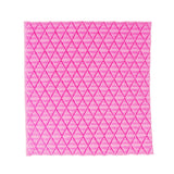 Maxbell Plaid Cake Mold Fondant Mould Cake Decorating Sugarcraft Snack Tool Safe for Oven 10cm Pink
