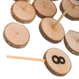 Maxbell Complete Set Inlaid 1-10 Wedding Table Numbers Raw Freestanding Timber Base