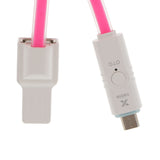 Maxbell 2 in 1 USB Data Charging Charger Cable OTG Cord for Android Phones iPhone Rose Red