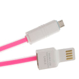 Maxbell 2 in 1 USB Data Charging Charger Cable OTG Cord for Android Phones iPhone Rose Red