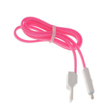 Maxbell 2 in 1 USB Data Charging Charger Cable OTG Cord for Android Phones iPhone Rose Red