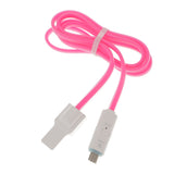 Maxbell 2 in 1 USB Data Charging Charger Cable OTG Cord for Android Phones iPhone Rose Red