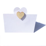 Maxbell 50 Pieces Country Wooden Love Heart Place Cards Table Name Number Place Cards Wedding Birthday Party Decoration Favors