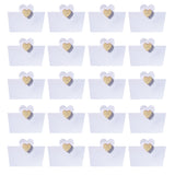 Maxbell 50 Pieces Country Wooden Love Heart Place Cards Table Name Number Place Cards Wedding Birthday Party Decoration Favors