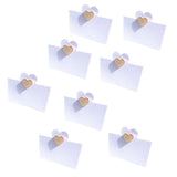 Maxbell 50 Pieces Country Wooden Love Heart Place Cards Table Name Number Place Cards Wedding Birthday Party Decoration Favors