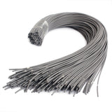 Maxbell Set of 20 Shielded Guitar Circuit Wire Single Conductor Grey Instrument Accessories