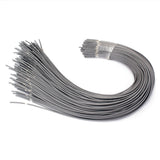 Maxbell Set of 20 Shielded Guitar Circuit Wire Single Conductor Grey Instrument Accessories