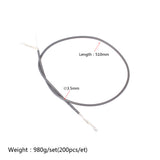 Maxbell Set of 20 Shielded Guitar Circuit Wire Single Conductor Grey Instrument Accessories