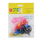 Maxbell 12 Packs Elastic Rubber Hair Tie Band Ponytail Holder - Mixed Color