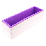 Maxbell Silicone Soap Loaf Mold DIY Wooden Lid Box Pine Soap Cutter Slicer Tools Kit