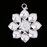 Maxbell Delicate Women Girls Crystal Rhinestone Flower Pendant Jewelry Costume