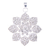 Maxbell Delicate Women Girls Crystal Rhinestone Flower Pendant Jewelry Costume