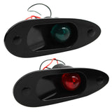 Maxbell Marine Boat Navigational Side Bow Tear Drop Lights Flush Mount 12V 24V