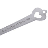 Maxbell Love Heart Shape Wax Candle Spoon Melting Wax Spoon for Sealing Envelope Stamp