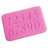 Maxbell 3D Numbers Pattern Silicone Fondant Mould Cake Ice Paste Mold Tool - 5.5*3.5*0.5cm