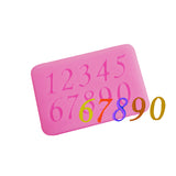 Maxbell 3D Numbers Pattern Silicone Fondant Mould Cake Ice Paste Mold Tool - 5.5*3.5*0.5cm