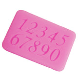 Maxbell 3D Numbers Pattern Silicone Fondant Mould Cake Ice Paste Mold Tool - 5.5*3.5*0.5cm