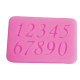 Maxbell 3D Numbers Pattern Silicone Fondant Mould Cake Ice Paste Mold Tool - 5.5*3.5*0.5cm