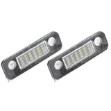 Maxbell 2 Piece White 18-LED License Plate Light Lamps Fit for Ford Fusion Fiesta Mondeo