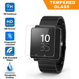 Maxbell Tempered Glass, 9H Tempered Glass Screen Protector Film For Sony Smart Watch SW2 Bracelet Anti-Scratch Anti-Fingerprint Anti-Bubble