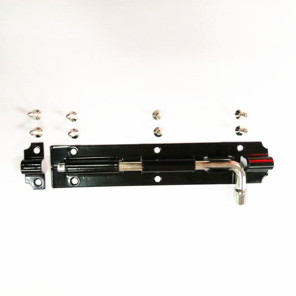 Maxbell Black Iron Garden Gate Latch Shed Door Tower Barrel Bolt Slide Lock Hardware