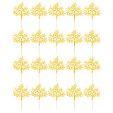 Maxbell 20 Glitter Gold Tree Cake Cupcake Topper Food Pick Wedding Birthday Decor