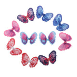 Maxbell 10 Pieces Butterfly Ribbons Bow Applique Embellishment for DIY Crafts Sewing on Dress Clothes