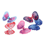 Maxbell 10 Pieces Butterfly Ribbons Bow Applique Embellishment for DIY Crafts Sewing on Dress Clothes