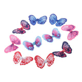 Maxbell 10 Pieces Butterfly Ribbons Bow Applique Embellishment for DIY Crafts Sewing on Dress Clothes