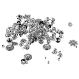 Maxbell Antique Silver Package 50g DIY Beads Accessories Receptacle Jewelry Making