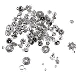 Maxbell Antique Silver Package 50g DIY Beads Accessories Receptacle Jewelry Making