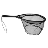 Maxbell Fly Fishing Landing Net Carp Trout Soft Landing Net with Safety Line Black