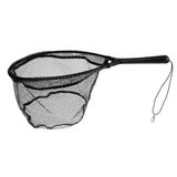 Maxbell Fly Fishing Landing Net Carp Trout Soft Landing Net with Safety Line Black