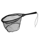 Maxbell Fly Fishing Landing Net Carp Trout Soft Landing Net with Safety Line Black