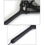 Maxbell Fly Fishing Landing Net Carp Trout Soft Landing Net with Safety Line Black