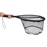 Maxbell Fly Fishing Landing Net Carp Trout Soft Landing Net with Safety Line Black