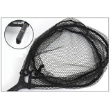 Maxbell Fly Fishing Landing Net Carp Trout Soft Landing Net with Safety Line Black