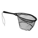 Maxbell Fly Fishing Landing Net Carp Trout Soft Landing Net with Safety Line Black