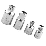 Maxbell 4Pieces 1/4'' 3/8'' 1/2'' Universal Joint Socket Converter Extension Bar Adapter Set