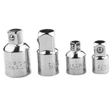 Maxbell 4Pieces 1/4'' 3/8'' 1/2'' Universal Joint Socket Converter Extension Bar Adapter Set