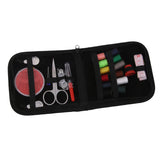 Maxbell 25pcs Travel Sewing Kit Needles Thread Scissors Set with Black Zipper Bag