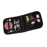 Maxbell 25pcs Travel Sewing Kit Needles Thread Scissors Set with Black Zipper Bag